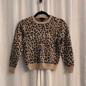 J Crew Leopard Print Sweater